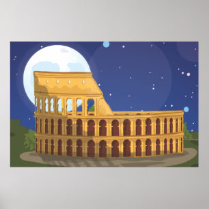 Het Colosseum van Rome Poster