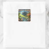 Het Colossus mutant groente vierkante sticker vel (Tas)