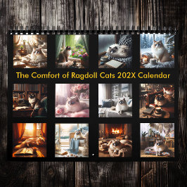 Het comfort van Ragdoll Cats 202X Kalender