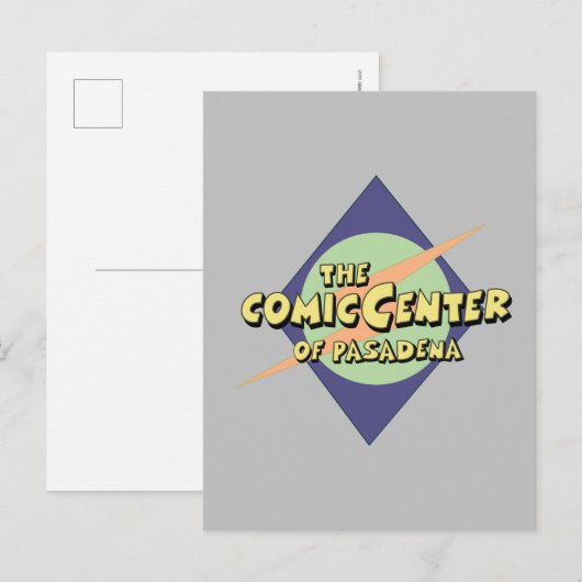 Het Comic Center van Pasadena Briefkaart (Voorkant / Achterkant)