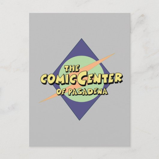 Het Comic Center van Pasadena Briefkaart (Voorkant)