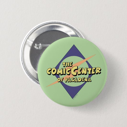 Het Comic Center van Pasadena Ronde Button 5,7 Cm (Voorkant /achterkant)