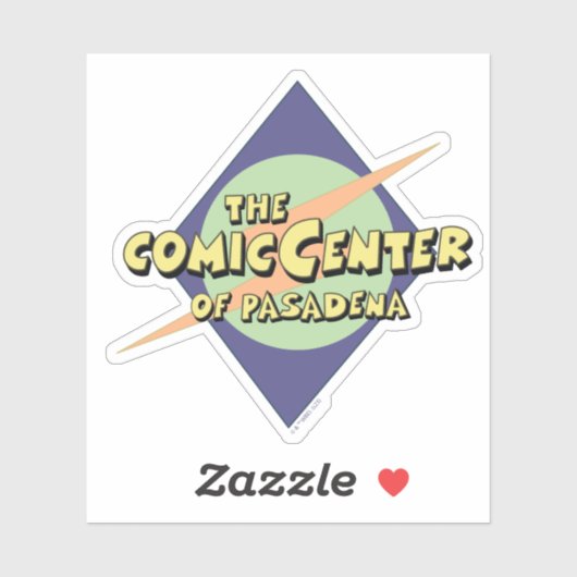Het Comic Center van Pasadena Sticker (Vel)