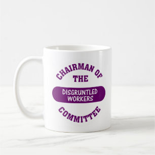 Het comité voor de ontslagen werknemers koffiemok
