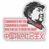 HET COMMUNISME IS EEN HAMER STICKER (Voorkant)