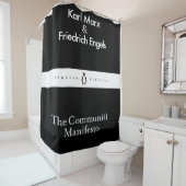 Het communistische manifest douchegordijn (In situ)