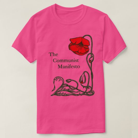 Het Communistische Manifest van Karl Marx en Fried T-shirt (Design voorkant)