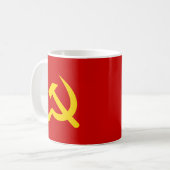 Het communistische symbool van de USSR Russisch Ha Koffiemok (Voorkant links)