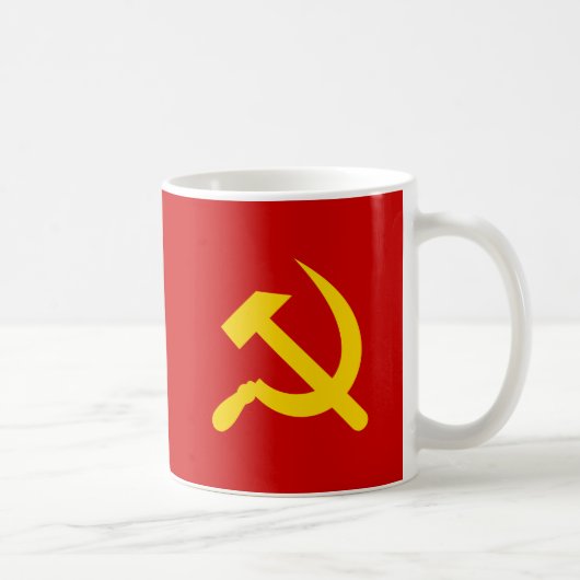 Het communistische symbool van de USSR Russisch Ha Koffiemok (Rechts)