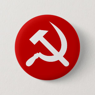 Het communistische symbool van de USSR Russisch Ha Ronde Button 5,7 Cm