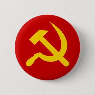 Het communistische symbool van de USSR Russisch Ha Ronde Button 5,7 Cm