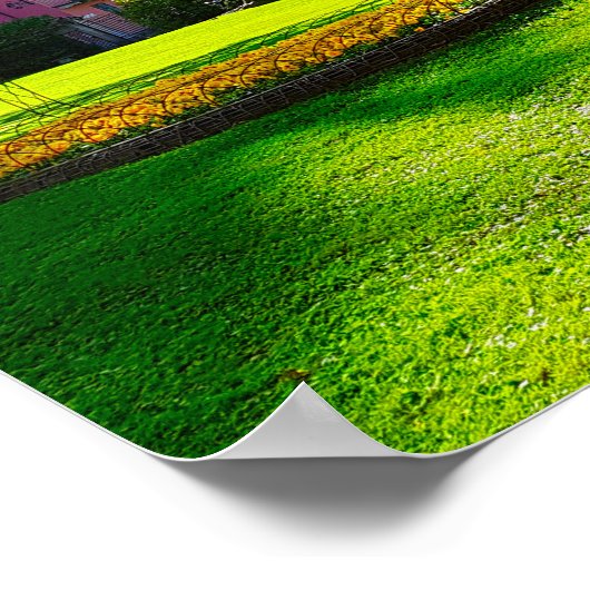 Het Como Bellagio Walkway Autumn in Italië Poster (Hoek)