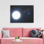 Het concept dat van de kunstenaar het binaire ster canvas afdruk (Insitu (Woonkamer))