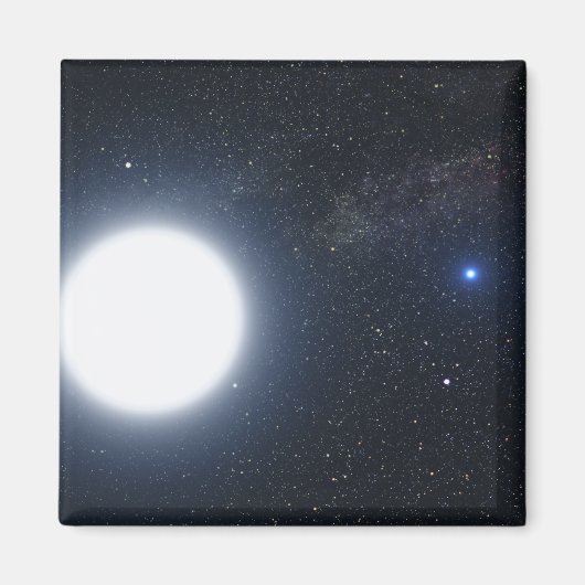 Het concept dat van de kunstenaar het binaire ster magneet (Voorkant)