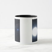 Het concept dat van de kunstenaar het binaire ster mok (Midden)