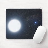 Het concept dat van de kunstenaar het binaire ster muismat (Met muis)