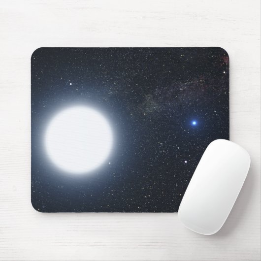 Het concept dat van de kunstenaar het binaire ster muismat (Met muis)