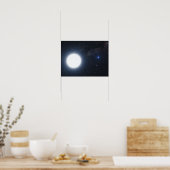 Het concept dat van de kunstenaar het binaire ster poster (Keuken)