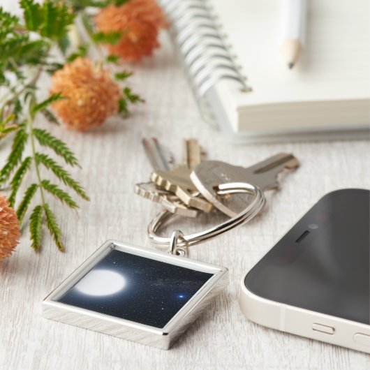 Het concept dat van de kunstenaar het binaire ster sleutelhanger (Zijkant)