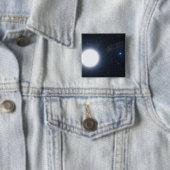 Het concept dat van de kunstenaar het binaire ster vierkante button 5,1 cm (In situ)