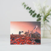 Het concept Kunst van de Toekomstige Beheerde Miss Briefkaart (Staand voorkant)