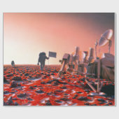 Het concept Kunst van de Toekomstige Beheerde Miss Cadeaupapier (Vlak)