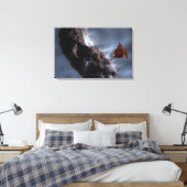 Het concept van de diepgravende botenteller van de canvas afdruk (Insitu (Slaapkamer))