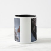 Het concept van de diepgravende botenteller van de mok (Midden)