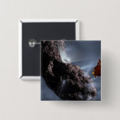 Het concept van de diepgravende botenteller van de vierkante button 5,1 cm (Voorkant /achterkant)