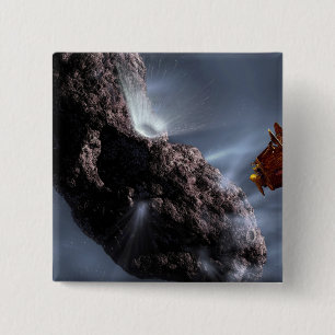 Het concept van de diepgravende botenteller van de vierkante button 5,1 cm