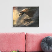 Het concept van de grote adelaars canvas afdruk (Insitu (Woonkamer))