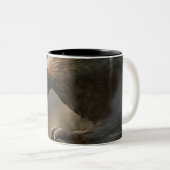 Het concept van de grote adelaars tweekleurige koffiemok (Voorkant rechts)