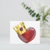 Het concept van de koning van het hart briefkaart (Staand voorkant)