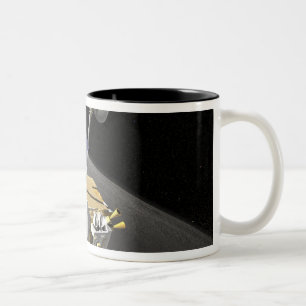 Het concept van de kunstenaar 10 tweekleurige koffiemok