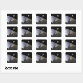 Het concept van de kunstenaar 9 vierkante sticker (Vel)