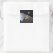 Het concept van de kunstenaar 9 vierkante sticker (Tas)