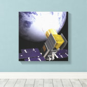 Het concept van de kunstenaar Ice, Cloud Canvas Afdruk (Insitu (Houten vloer))