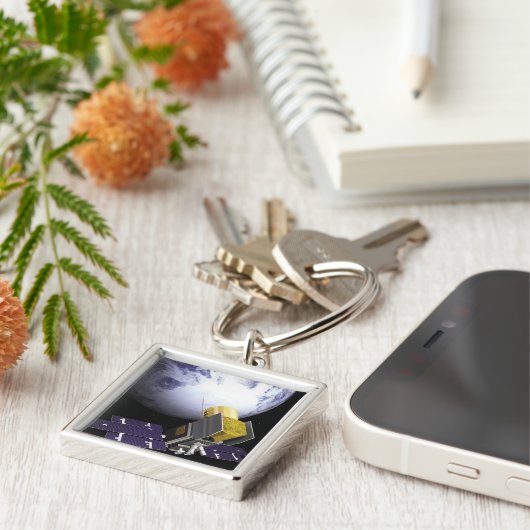 Het concept van de kunstenaar Ice, Cloud Sleutelhanger (Zijkant)