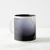 Het concept van de kunstenaar Ice, Cloud Tweekleurige Koffiemok (Voorkant links)