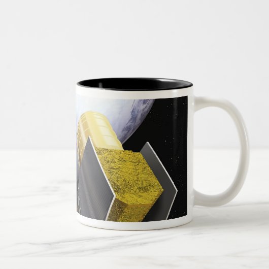 Het concept van de kunstenaar Ice, Cloud Tweekleurige Koffiemok (Rechts)