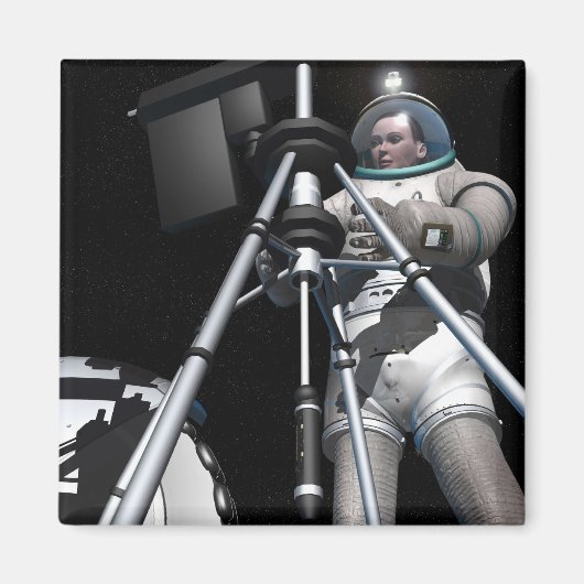 Het concept van de kunstenaar voor de toekomstige magneet (Voorkant)