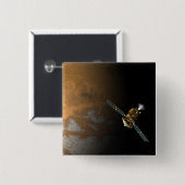 Het concept van een kunstenaar vierkante button 5,1 cm (Voorkant /achterkant)