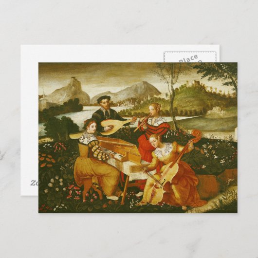 Het concert buitenshuis briefkaart (Voorkant / Achterkant)