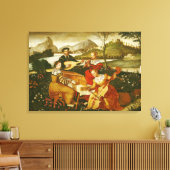 Het concert buitenshuis canvas afdruk (Insitu (Woonkamer))