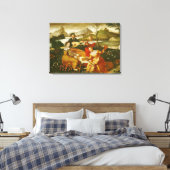 Het concert buitenshuis canvas afdruk (Insitu (Slaapkamer))