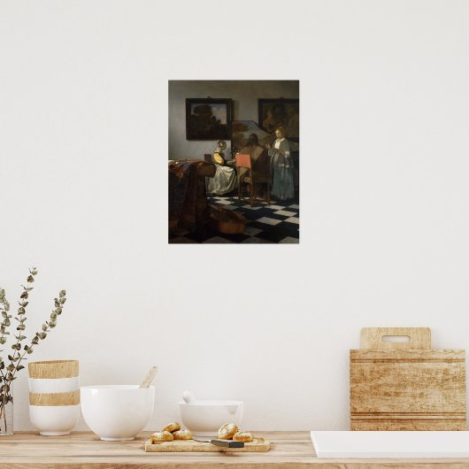 Het Concert (ca.1664) - Vermeer Poster (Keuken)