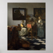 Het Concert (ca.1664) - Vermeer Poster (Voorkant)