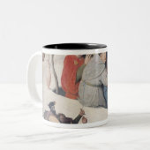 Het concert in de eieren tweekleurige koffiemok (Voorkant links)