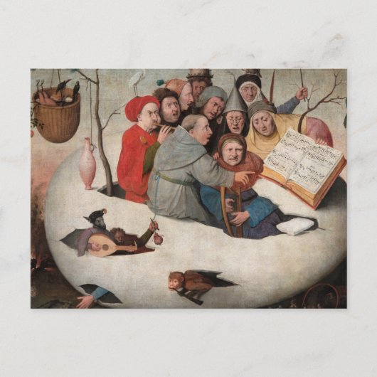 Het concert in de eieren van Hieronymus Bosch Briefkaart (Voorkant)