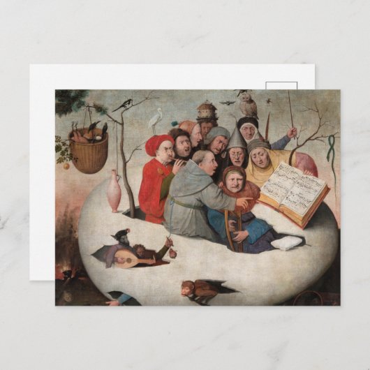 Het concert in de eieren van Hieronymus Bosch Briefkaart (Voorkant / Achterkant)